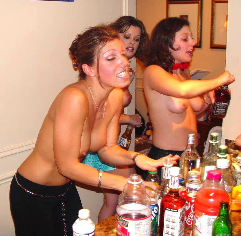 Amateur wife drunk party