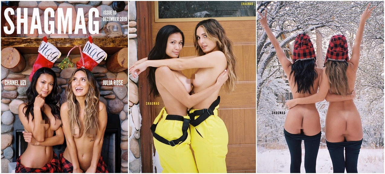 Модели Джулия Роуз (Julia Rose) и Шанель Узи (Chanel Uzi) в журнале SHAGMAG.
