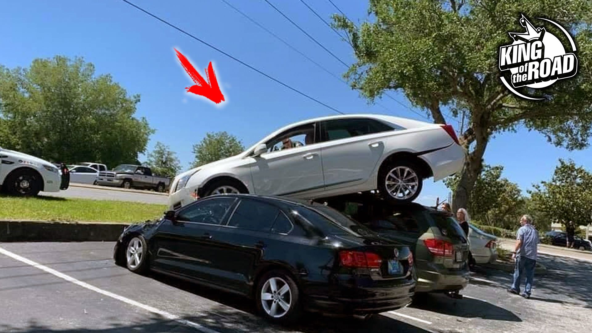 Машина случайно оказалась. Дорога дураков. Турбинная Кадиллак. Idiots in cars.