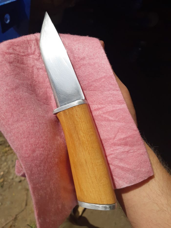 Нож из диска циркулярки Как это сделано