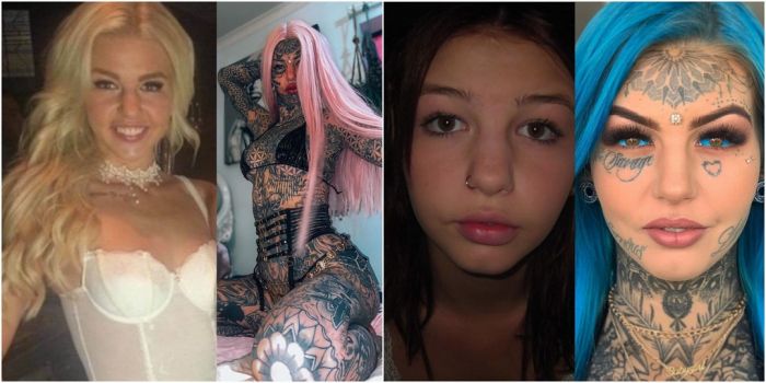 Девушка, которая временно ослепла из-за татуажа глаз, показала, как выглядела в 18 лет, ещё без тату С миру по нитке