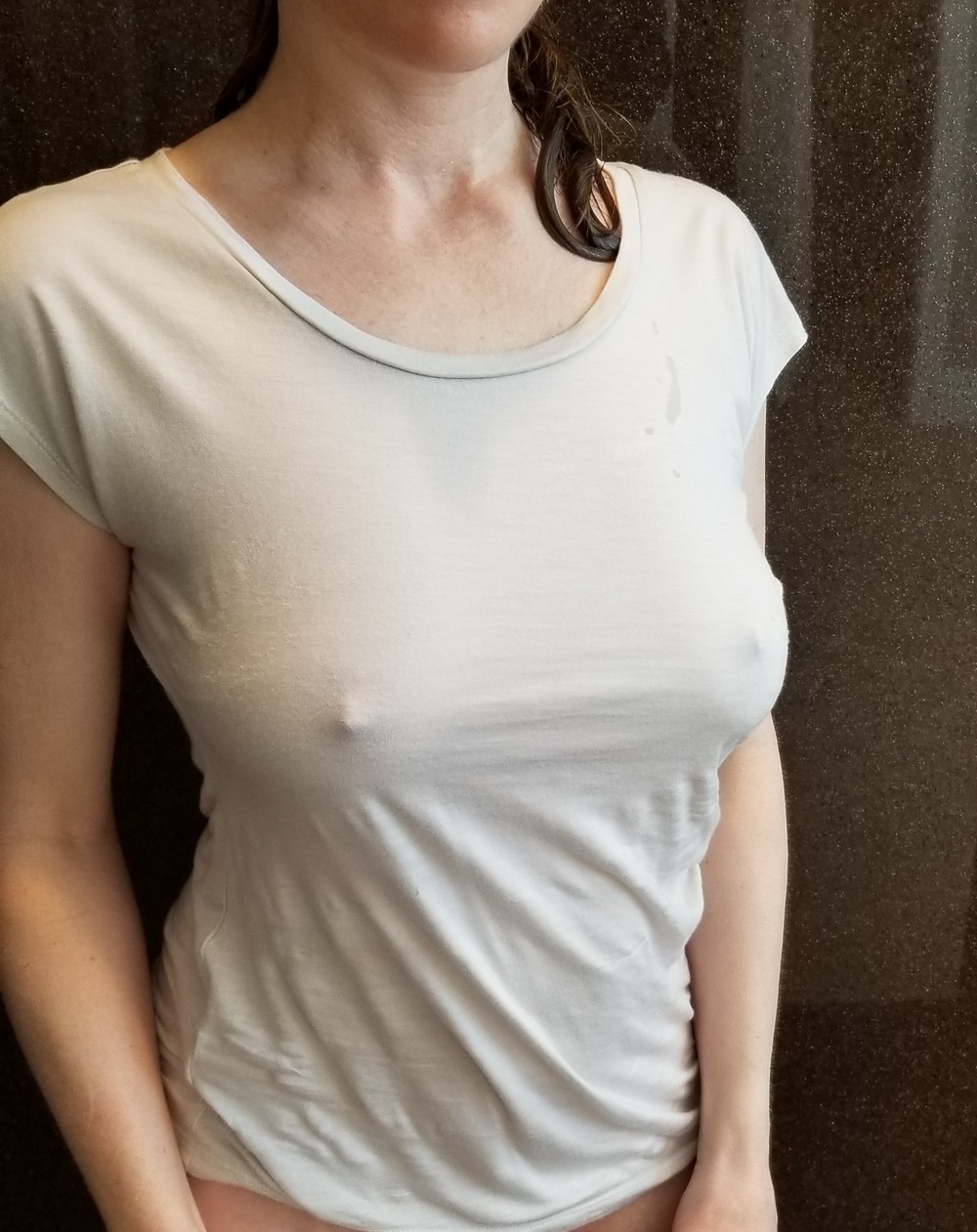 Milky Breasts Of Bbw Mature Woman
