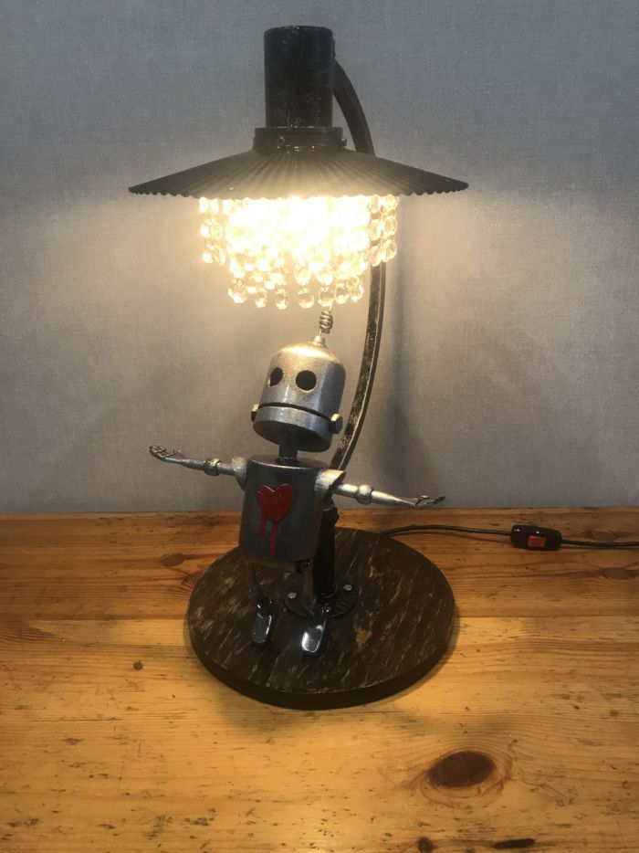 Настольная лампа из металла Как это сделано