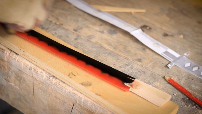 Катана Своими Руками из дерева и эпоксидной смолы. Катана Своими Руками из дерева и эпоксидной смолы. Как это сделано