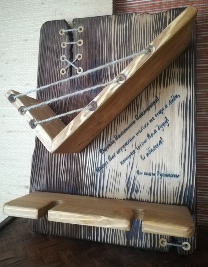 Полка для бутылки вина и бокалов Как это сделано