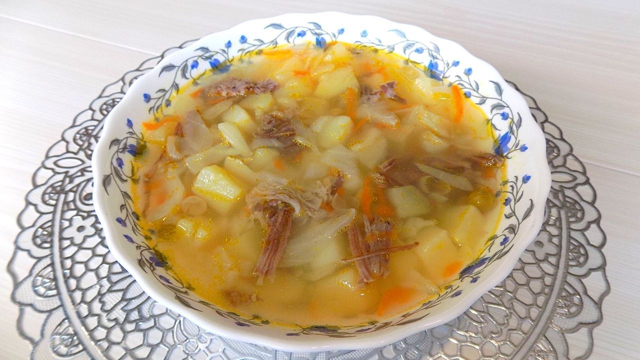 суп с тушенкой и картошкой и капустой рецепт с фото | Дзен