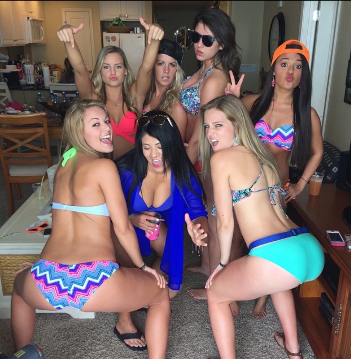 Naked College Party Girls