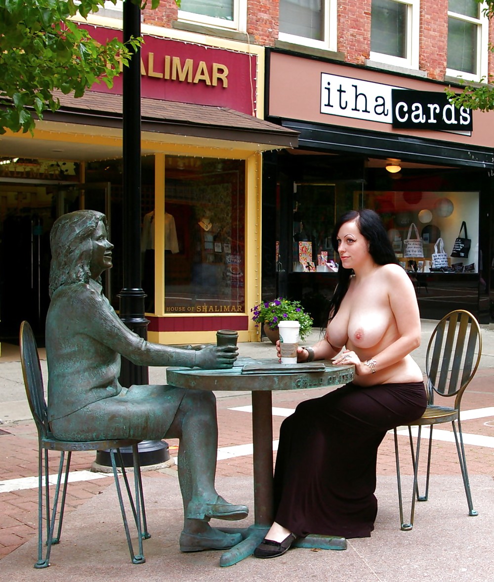 Cafe naked women