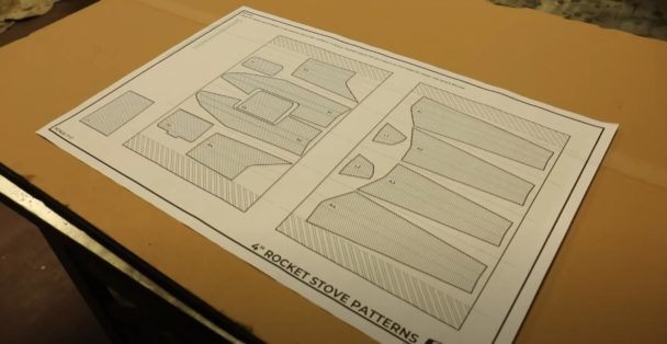 Мини-версия ракетной печи Как это сделано