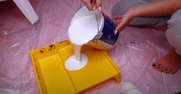Как перекрасить плитку в ванной комнате Как это сделано