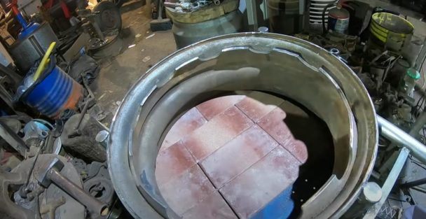 Уличный барбекю-гриль из колесного диска Как это сделано