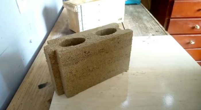 Как сделать строительные блоки для кладки перегородки Как это сделано