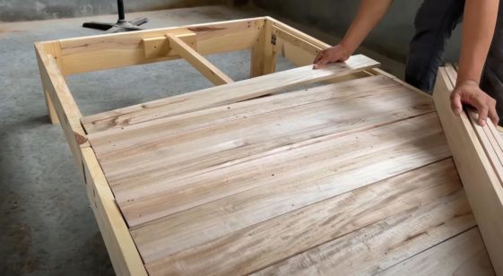 Деревянная складная кровать Деревянная складная кровать Как это сделано