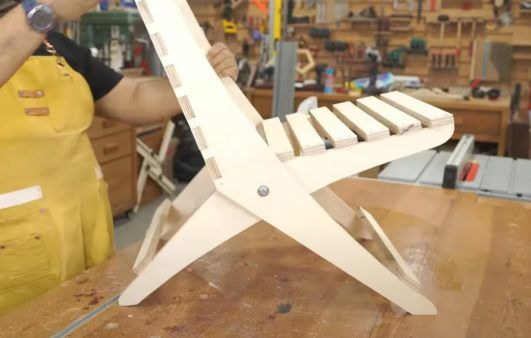 Как сделать складной стул из фанеры Как это сделано