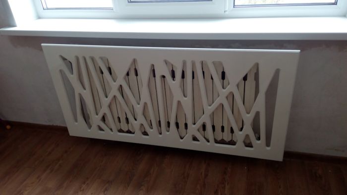 Экран на батарею отопления своими руками Как это сделано