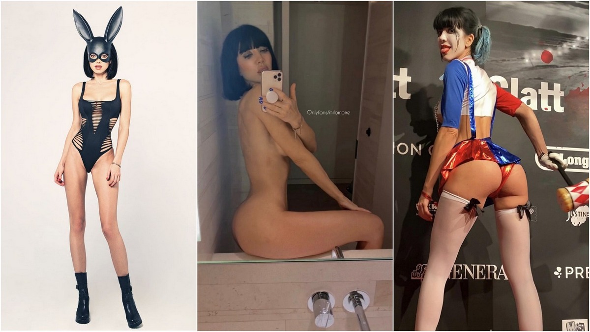 39-летняя швейцарская художница и модель Мило Муаре на фотографиях из  социальных сетей
