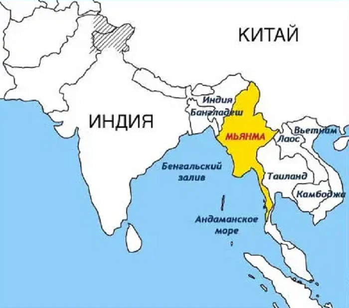 Бангладеш столица какого государства где находится. Мьянма границы на карте. С кем граничит Мьянма карта. Столица Мьянмы на карте.