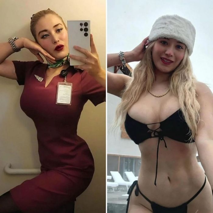 Стюардессалардың етегіндегі интимді фотолар