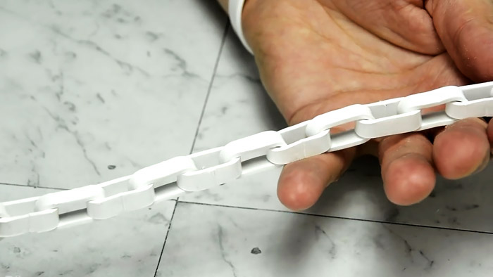 Как сделать цепь из трубы ПВХ своими руками