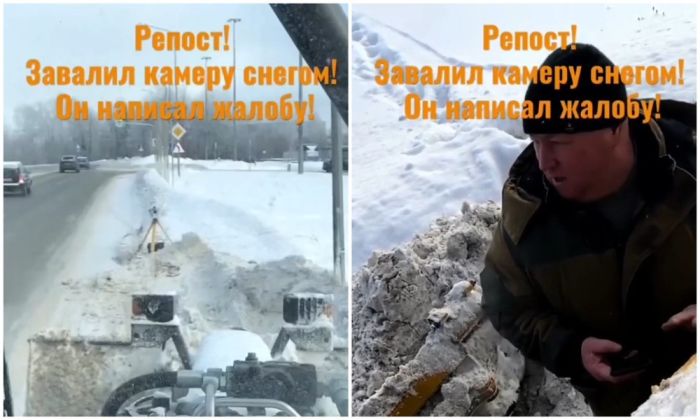 Тракторист против камеры: Снежная битва за справедливость