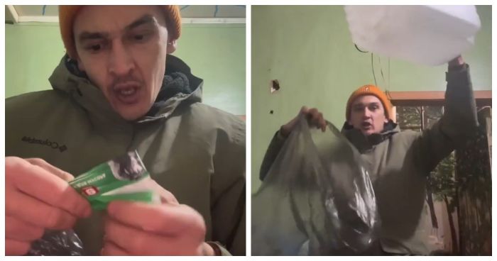«Шестьдесят литров? Да тут и сорока нет!» Мужчина в ярости из-за обманчивых мусорных мешков