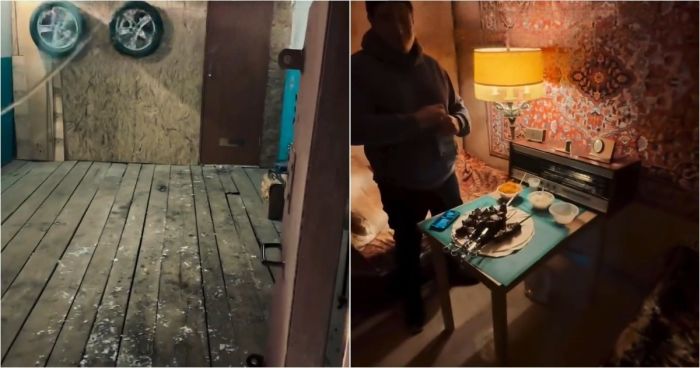 Женщина показала гараж своего мужа: это не просто место для машины, а целый мир увлечений!