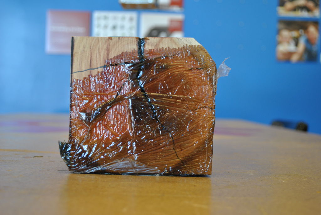 Удаление излишков смолы