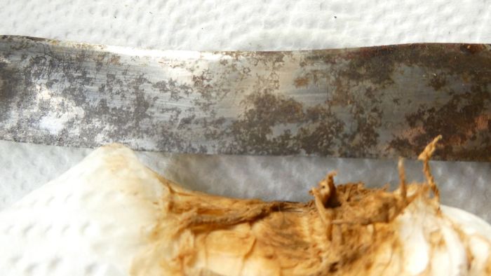 Приборы после обработки лимонной кислотой