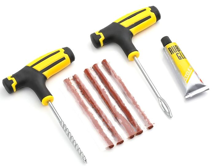 Как быстро заделать прокол в бескамерной шине, не снимая колесо