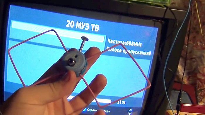 Антенна для цифрового ТВ мини DVB-T2 своими руками
