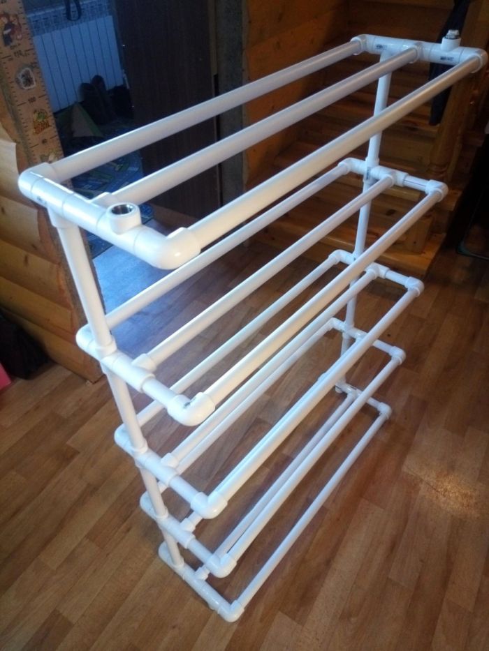 картинка d176e0ca1a kak izgotovit sushilku dlja obuvi iz plastikovyh trub 5