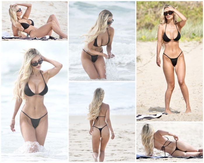 Челси Бечиревич в бикини на пляже