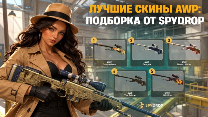 Лучшие скины AWP в CS2: ТОП от SpyDrop