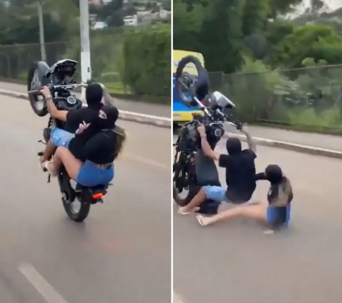 Решил показать мастер-класс, но что-то пошло не по плану. 🏍️💨